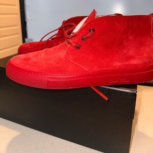 Del Toro Chukka Boots- Size 9, Red
